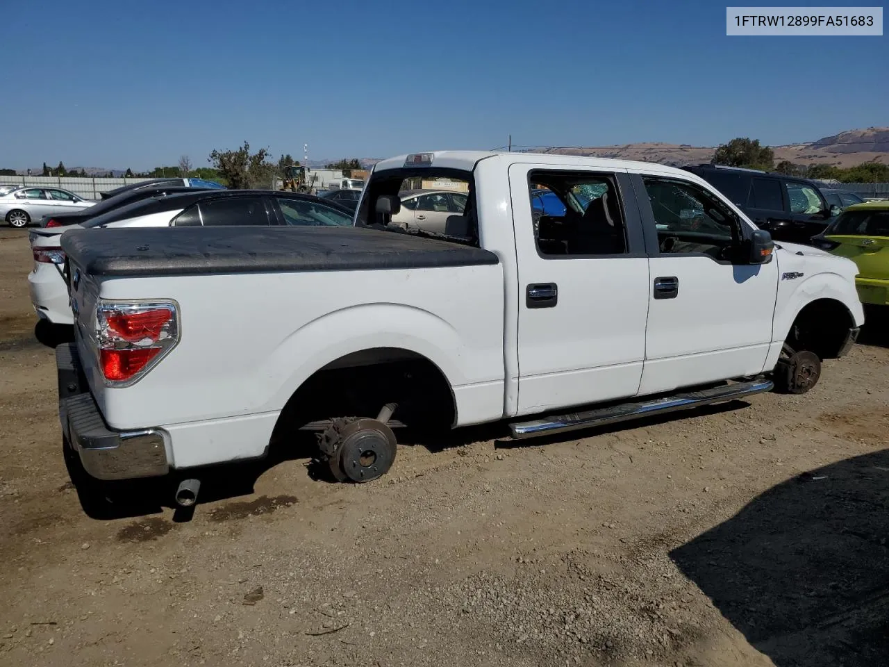 2009 Ford F150 Supercrew VIN: 1FTRW12899FA51683 Lot: 74132924