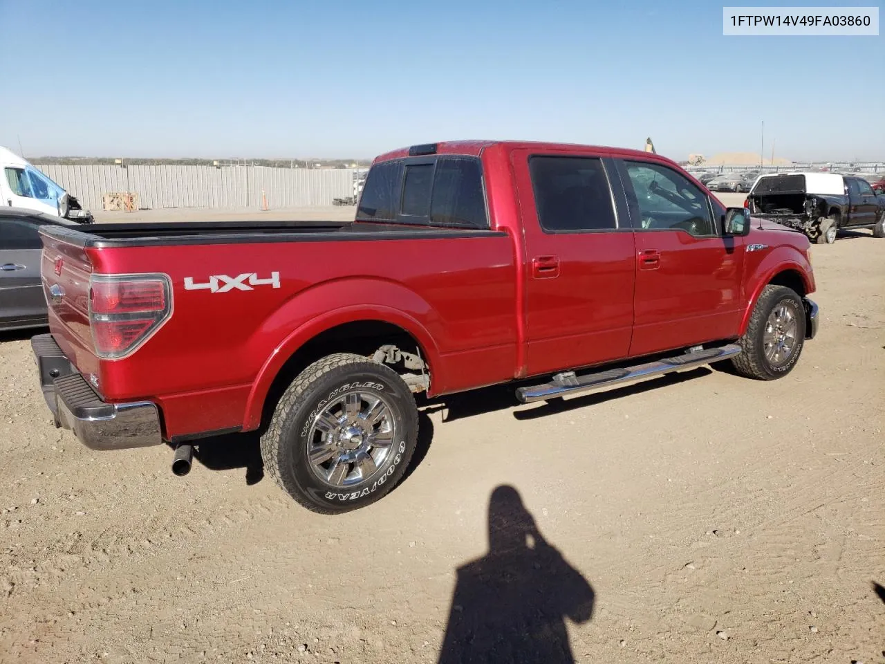 2009 Ford F150 Supercrew VIN: 1FTPW14V49FA03860 Lot: 75183834