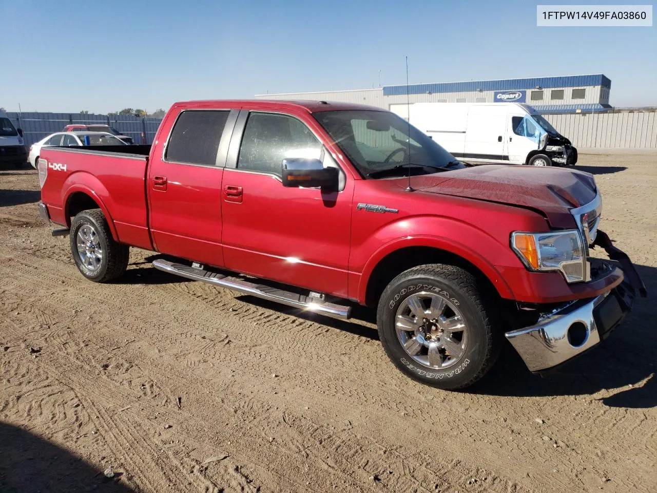 2009 Ford F150 Supercrew VIN: 1FTPW14V49FA03860 Lot: 75183834