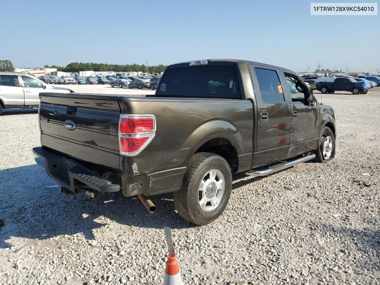 2009 Ford F150 Supercrew VIN: 1FTRW128X9KC54010 Lot: 75239444