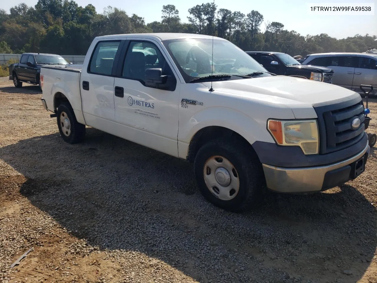 2009 Ford F150 Supercrew VIN: 1FTRW12W99FA59538 Lot: 75849734