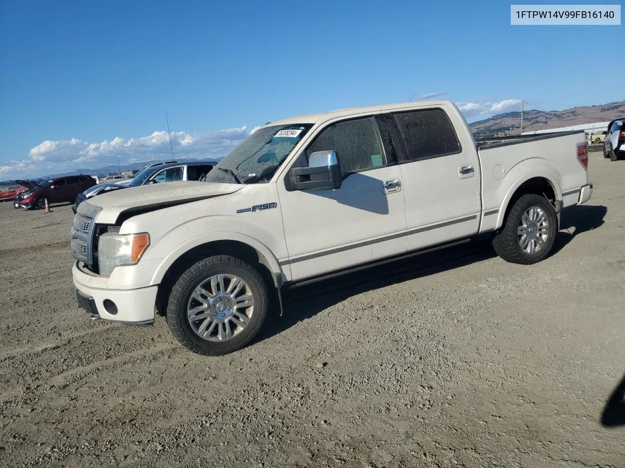 2009 Ford F150 Supercrew VIN: 1FTPW14V99FB16140 Lot: 76208294