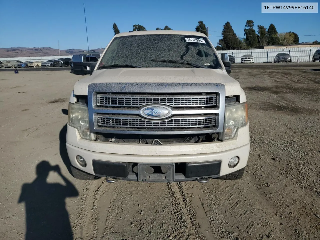 2009 Ford F150 Supercrew VIN: 1FTPW14V99FB16140 Lot: 76208294