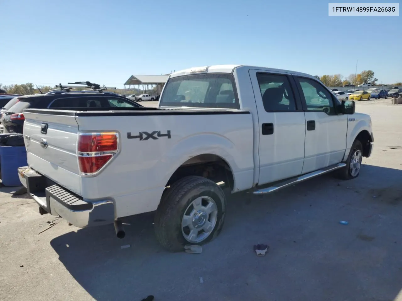 2009 Ford F150 Supercrew VIN: 1FTRW14899FA26635 Lot: 77366024