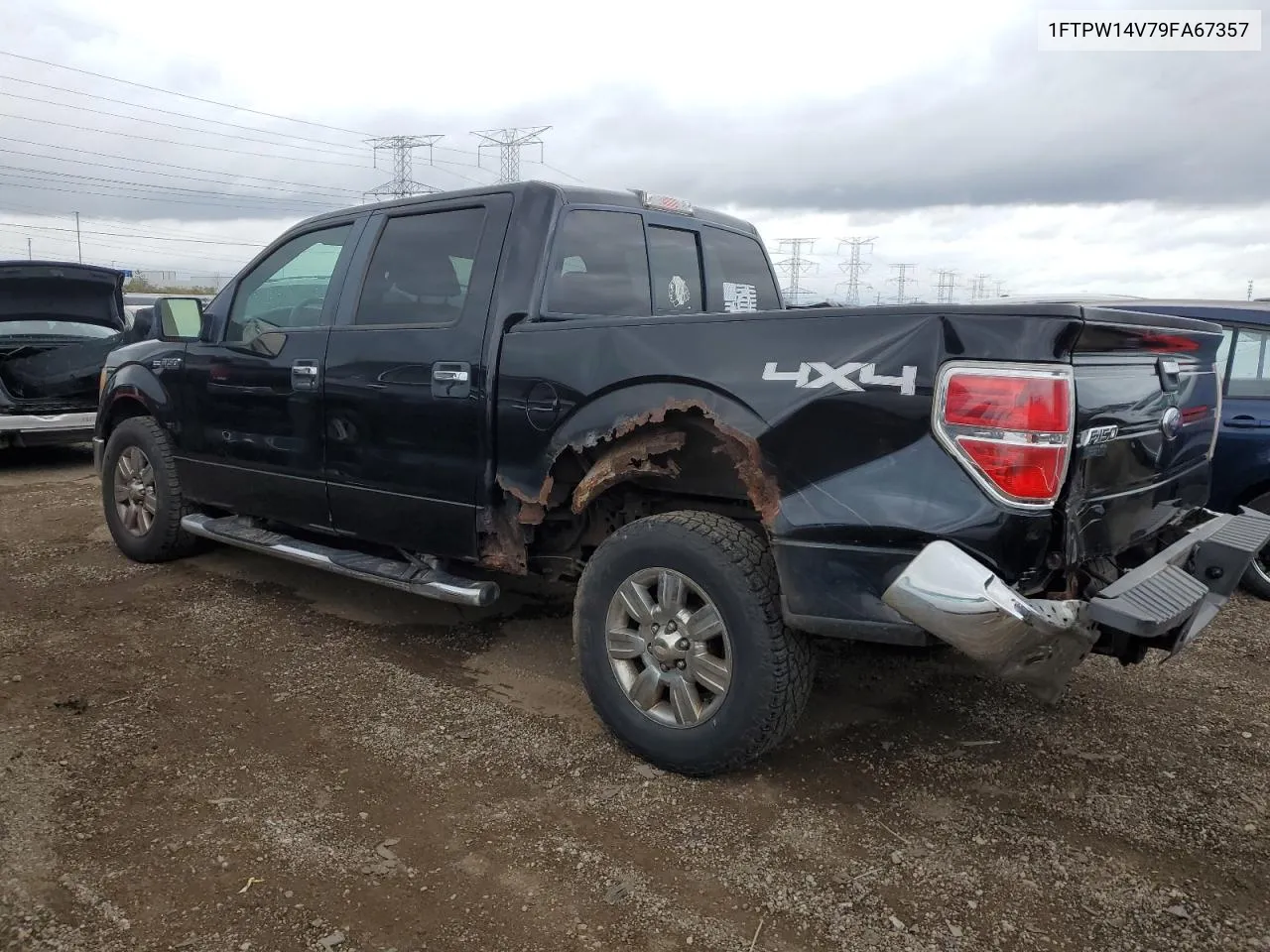 2009 Ford F150 Supercrew VIN: 1FTPW14V79FA67357 Lot: 78207494