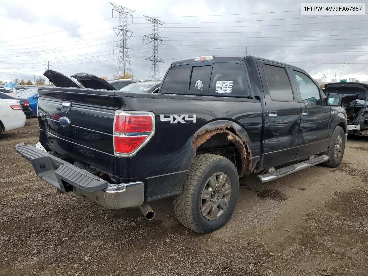 2009 Ford F150 Supercrew VIN: 1FTPW14V79FA67357 Lot: 78207494