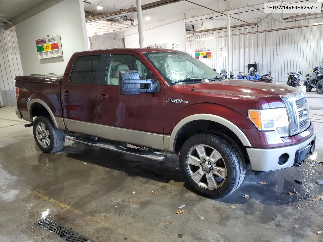 2009 Ford F150 Supercrew VIN: 1FTPW14V59FA25527 Lot: 78373034