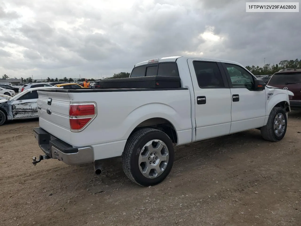 2009 Ford F150 Supercrew VIN: 1FTPW12V29FA62800 Lot: 78680484