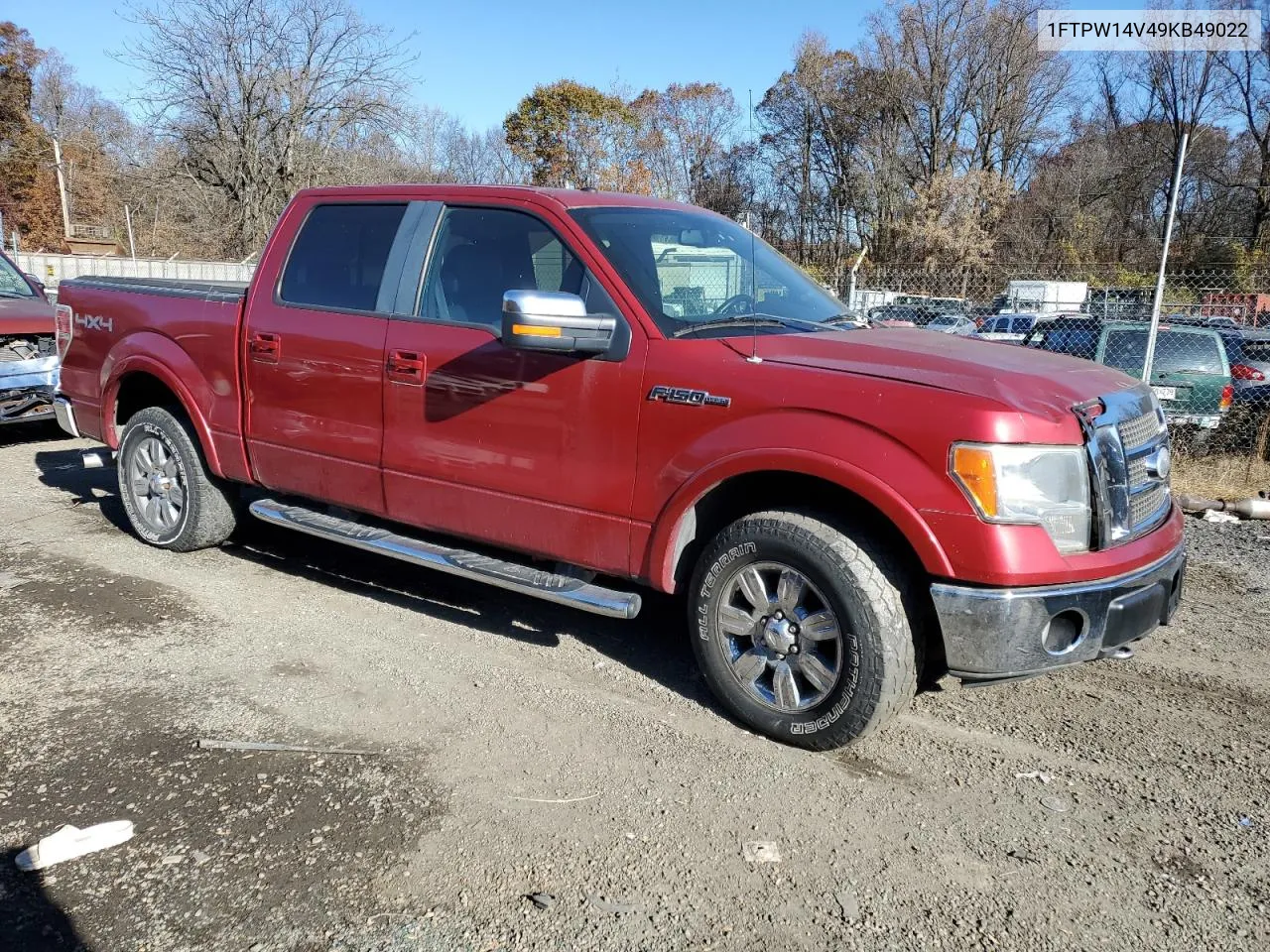 2009 Ford F150 Supercrew VIN: 1FTPW14V49KB49022 Lot: 78826774