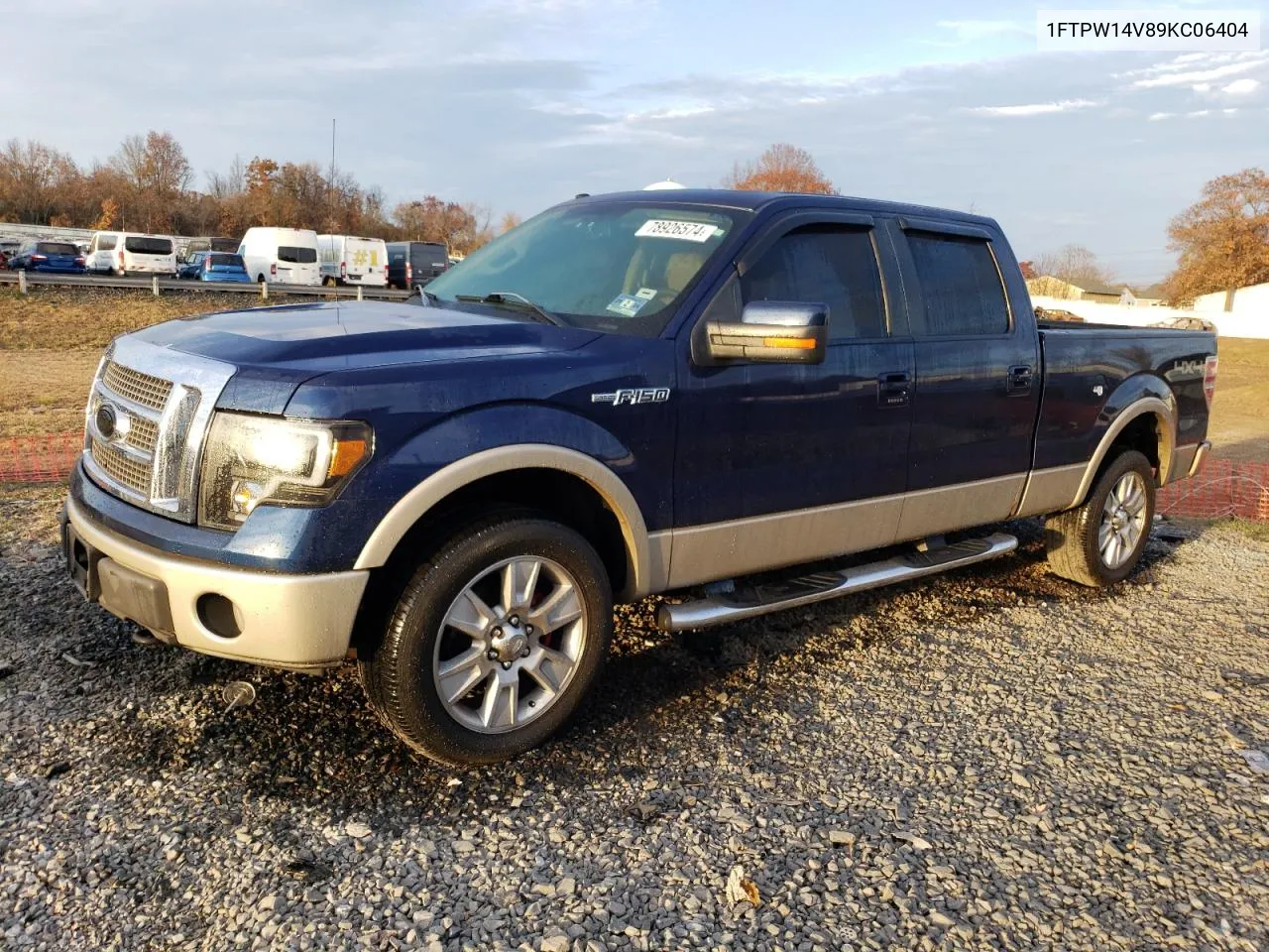 2009 Ford F150 Supercrew VIN: 1FTPW14V89KC06404 Lot: 78926574