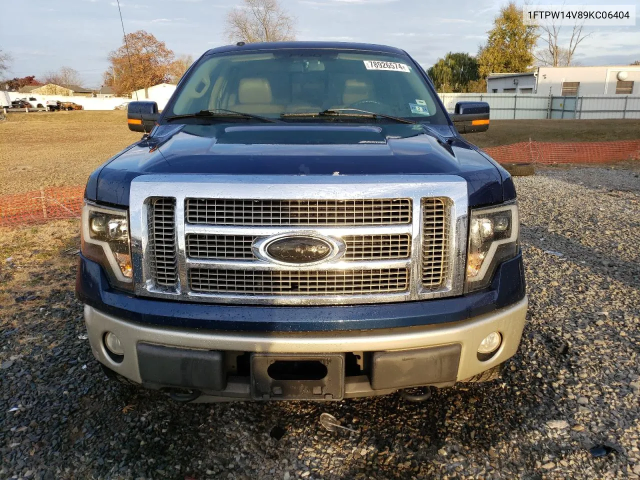 2009 Ford F150 Supercrew VIN: 1FTPW14V89KC06404 Lot: 78926574