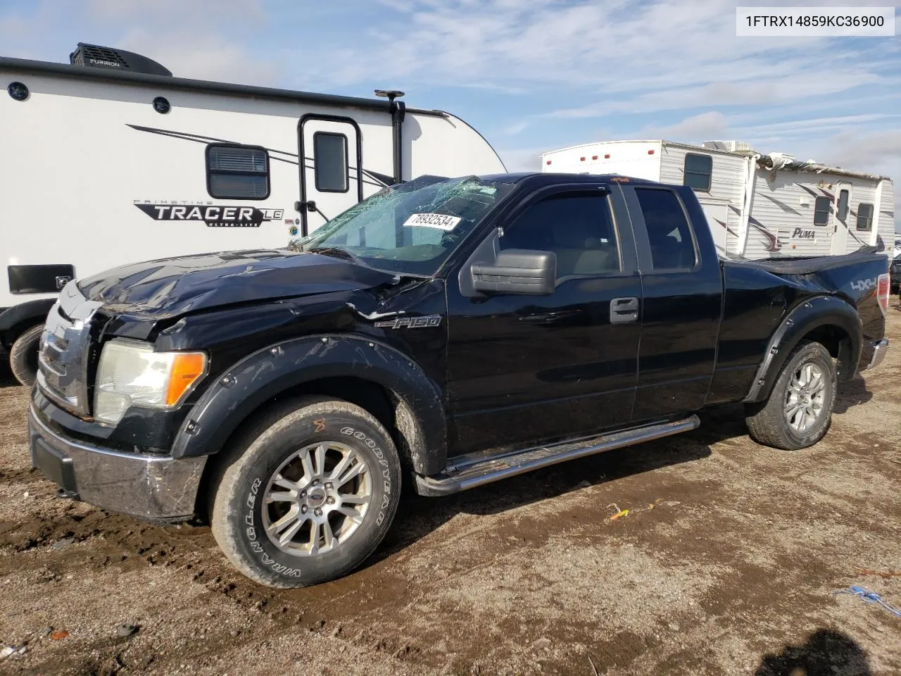 2009 Ford F150 Super Cab VIN: 1FTRX14859KC36900 Lot: 78932534