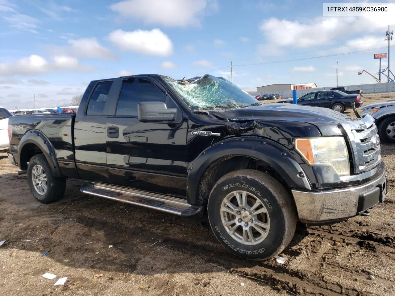 2009 Ford F150 Super Cab VIN: 1FTRX14859KC36900 Lot: 78932534