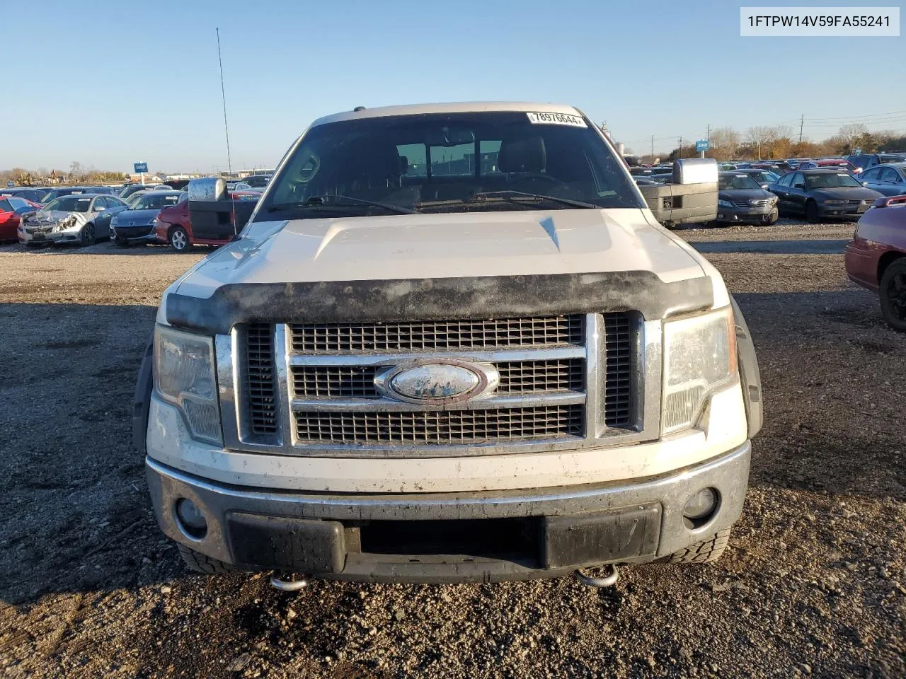 2009 Ford F150 Supercrew VIN: 1FTPW14V59FA55241 Lot: 78976644