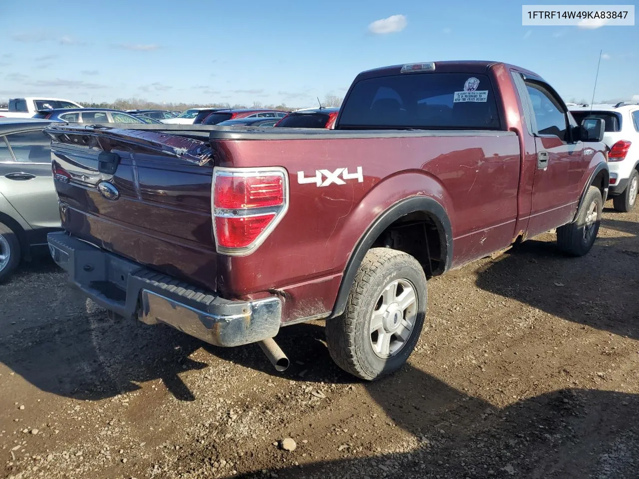 2009 Ford F150 VIN: 1FTRF14W49KA83847 Lot: 79191154