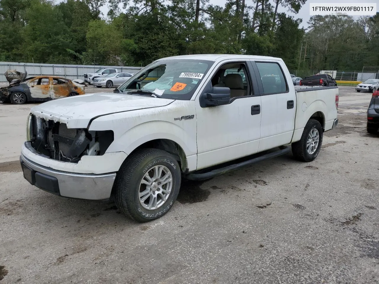 2009 Ford F150 Supercrew VIN: 1FTRW12WX9FB01117 Lot: 79959704