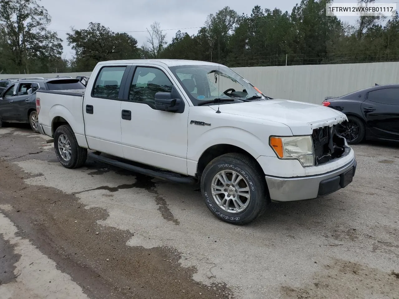 2009 Ford F150 Supercrew VIN: 1FTRW12WX9FB01117 Lot: 79959704