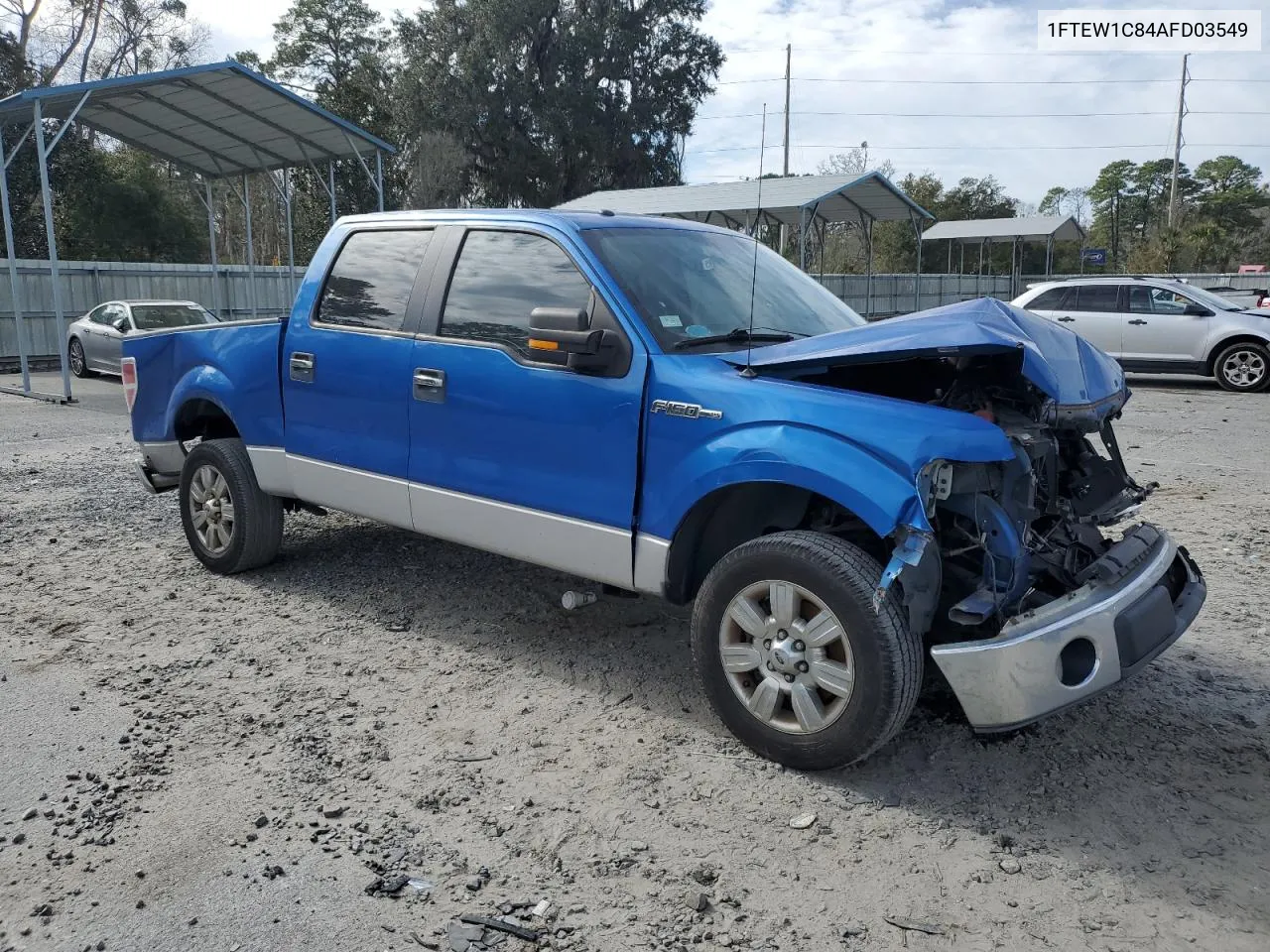 2010 Ford F150 Supercrew VIN: 1FTEW1C84AFD03549 Lot: 41303674