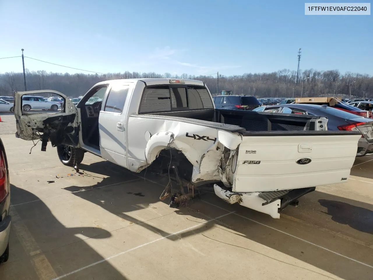 2010 Ford F150 Supercrew VIN: 1FTFW1EV0AFC22040 Lot: 44681064