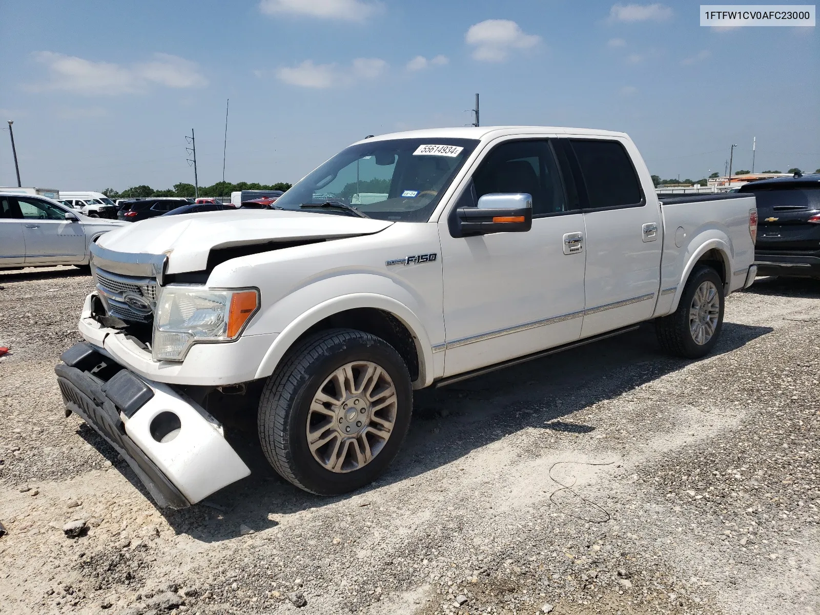 2010 Ford F150 Supercrew VIN: 1FTFW1CV0AFC23000 Lot: 55614934