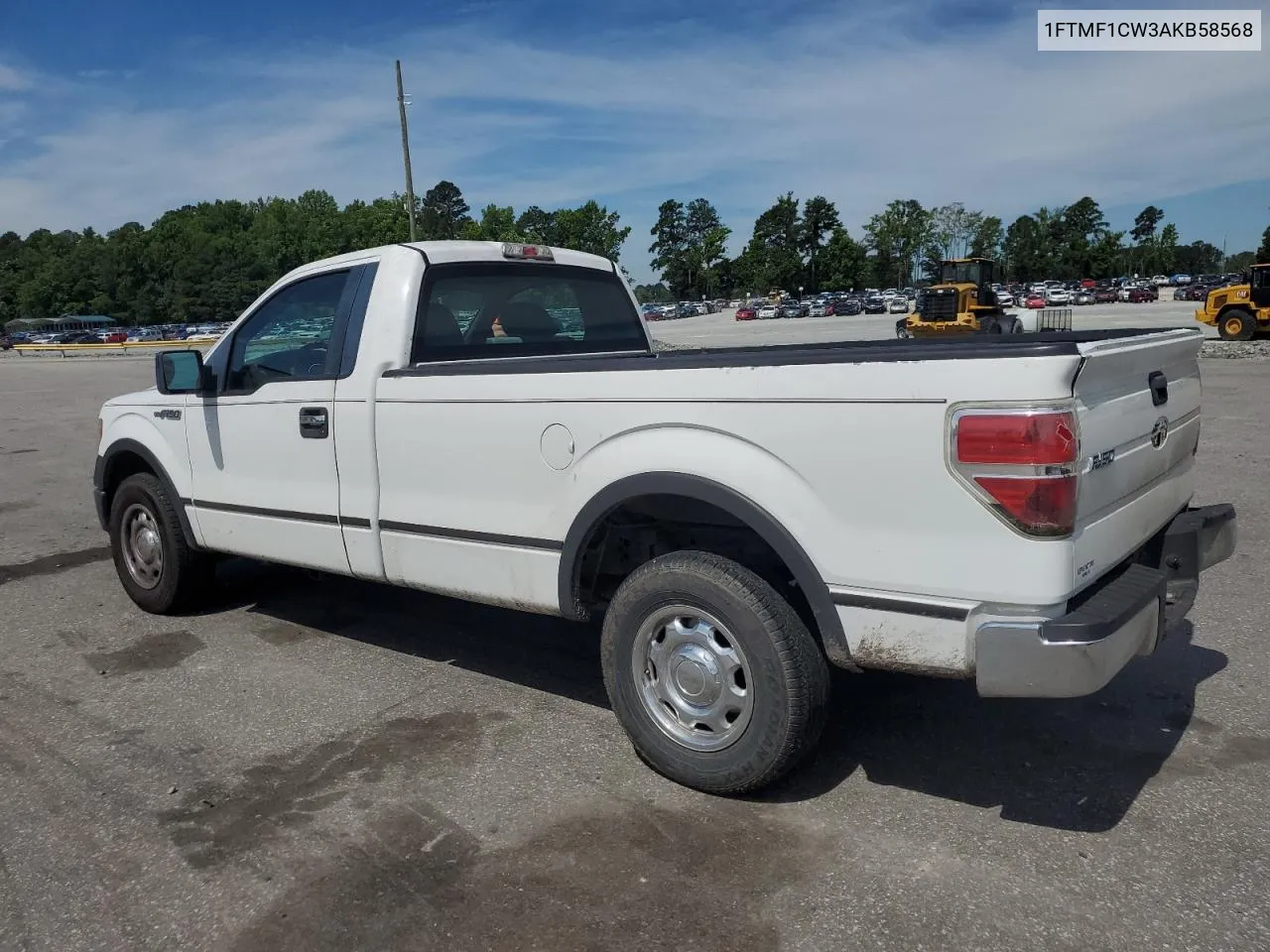 2010 Ford F150 VIN: 1FTMF1CW3AKB58568 Lot: 58399014