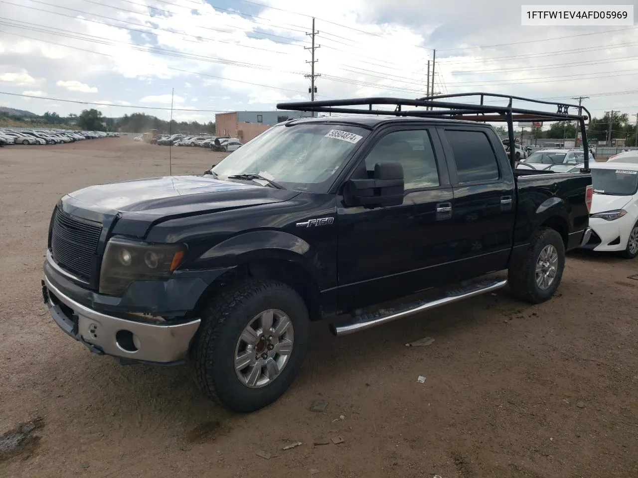 2010 Ford F150 Supercrew VIN: 1FTFW1EV4AFD05969 Lot: 58504874