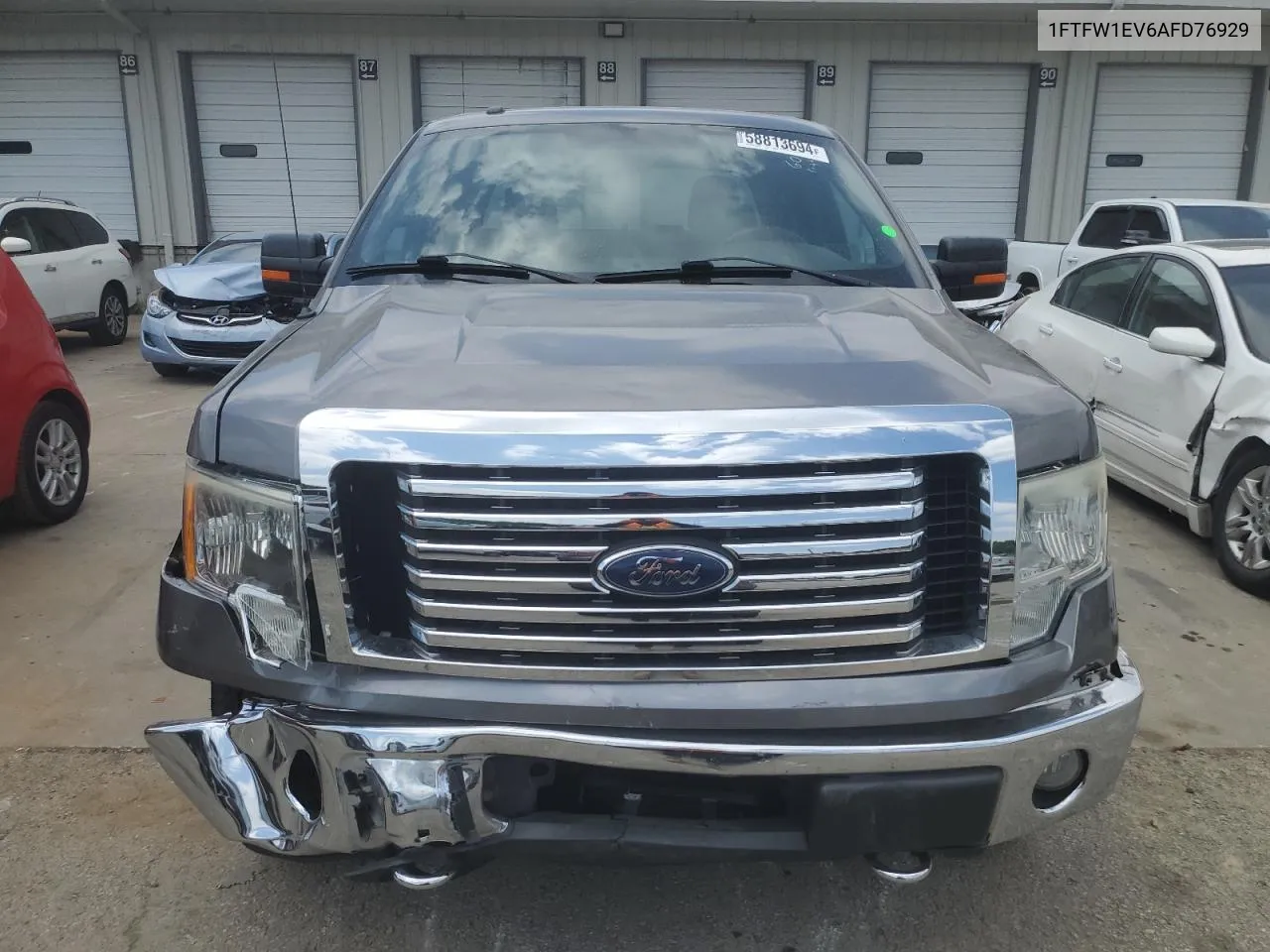 2010 Ford F150 Supercrew VIN: 1FTFW1EV6AFD76929 Lot: 58813694