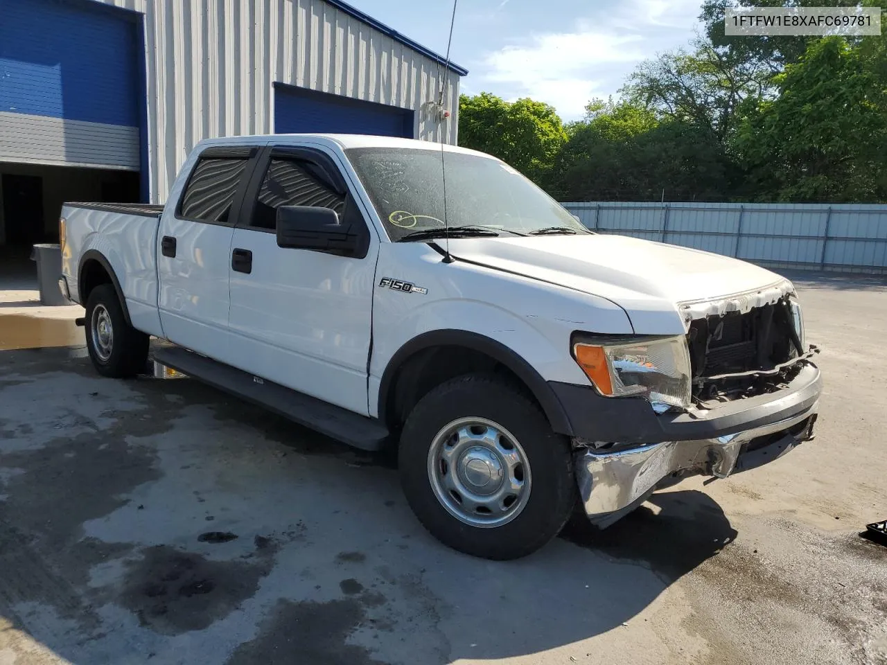 2010 Ford F150 Supercrew VIN: 1FTFW1E8XAFC69781 Lot: 59093724