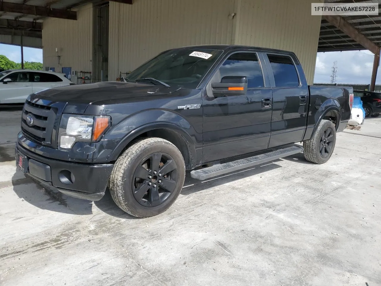 2010 Ford F150 Supercrew VIN: 1FTFW1CV6AKE57228 Lot: 59949174