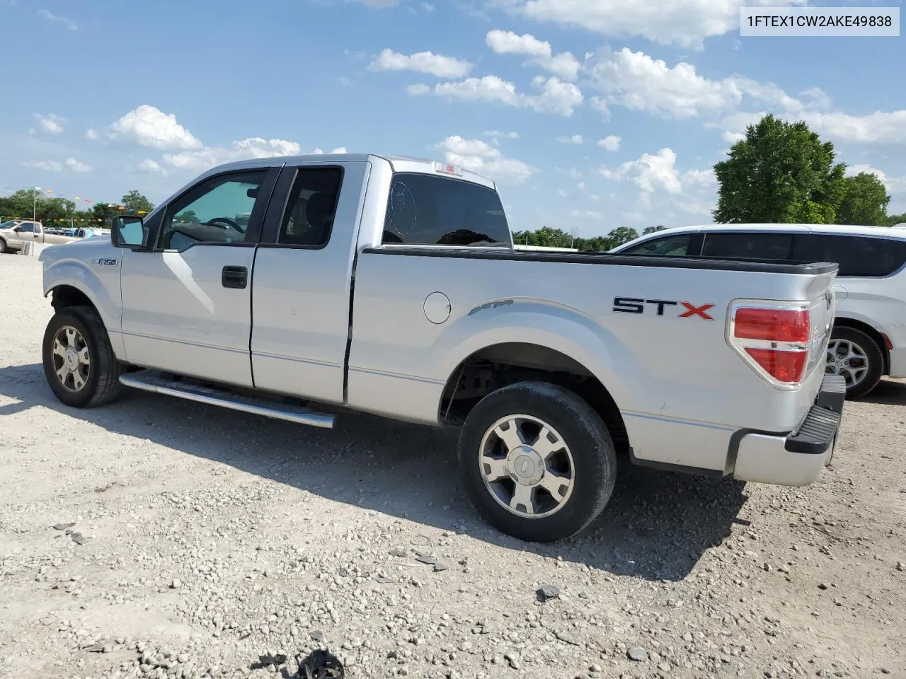 1FTEX1CW2AKE49838 2010 Ford F150 Super Cab