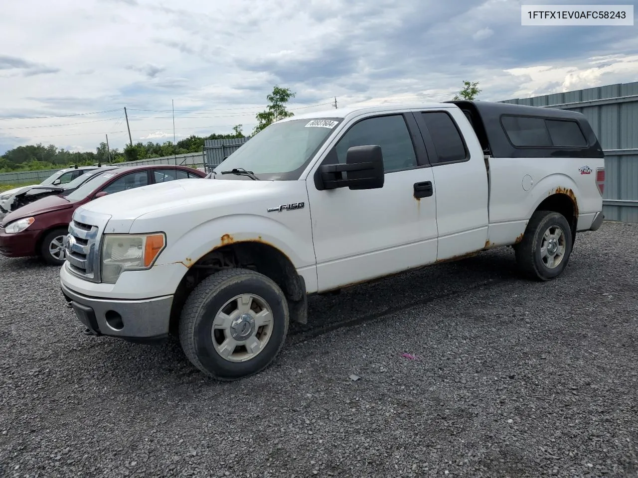 2010 Ford F150 Super Cab VIN: 1FTFX1EV0AFC58243 Lot: 60937604