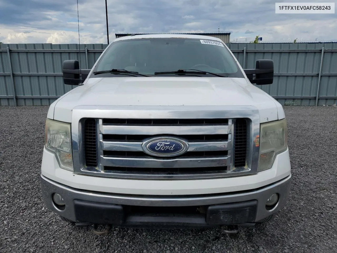 2010 Ford F150 Super Cab VIN: 1FTFX1EV0AFC58243 Lot: 60937604