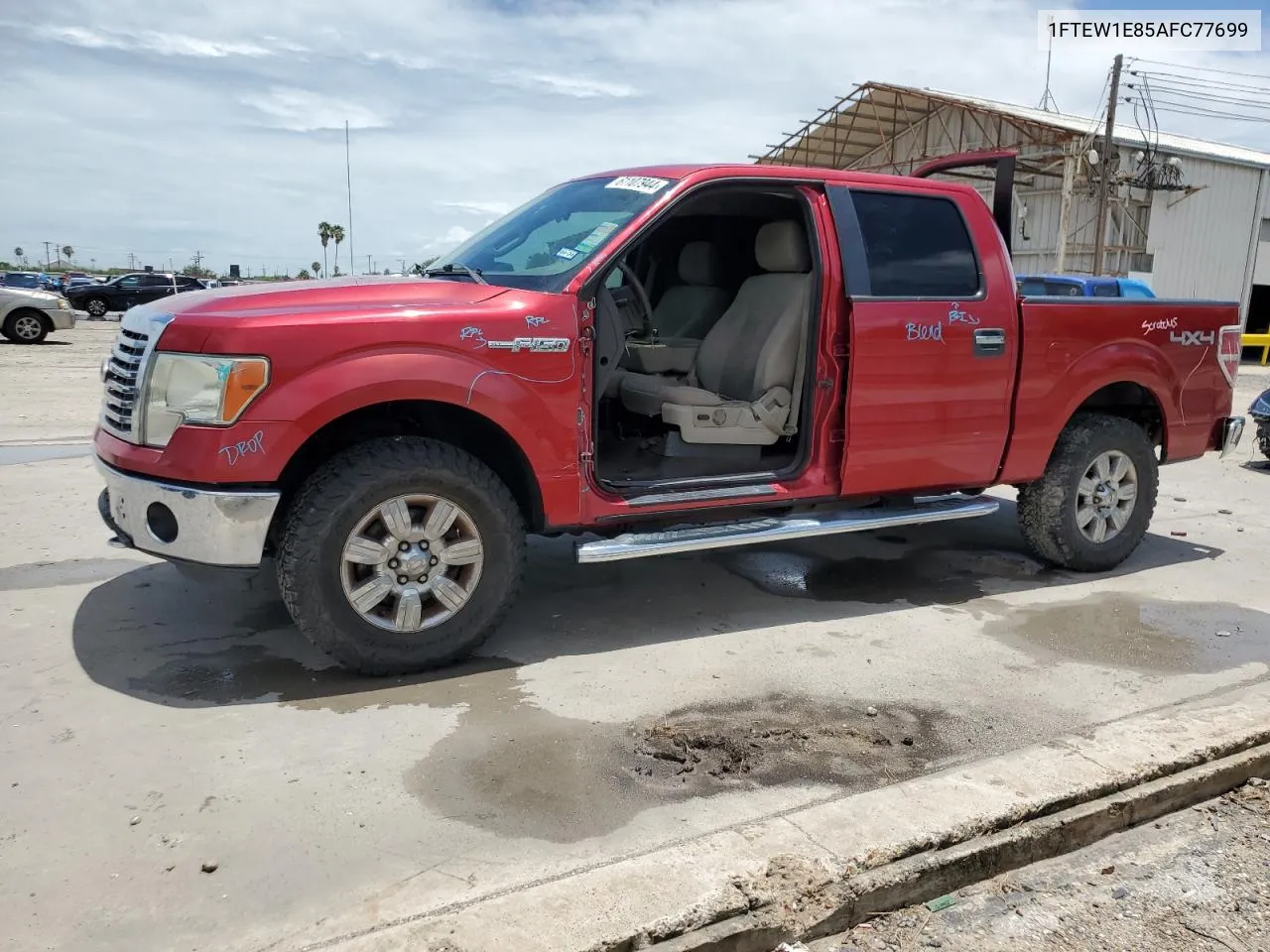 2010 Ford F150 Supercrew VIN: 1FTEW1E85AFC77699 Lot: 61107944