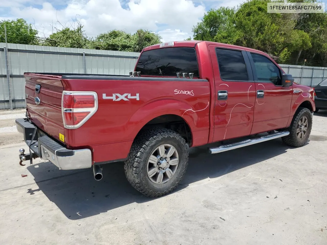 1FTEW1E85AFC77699 2010 Ford F150 Supercrew