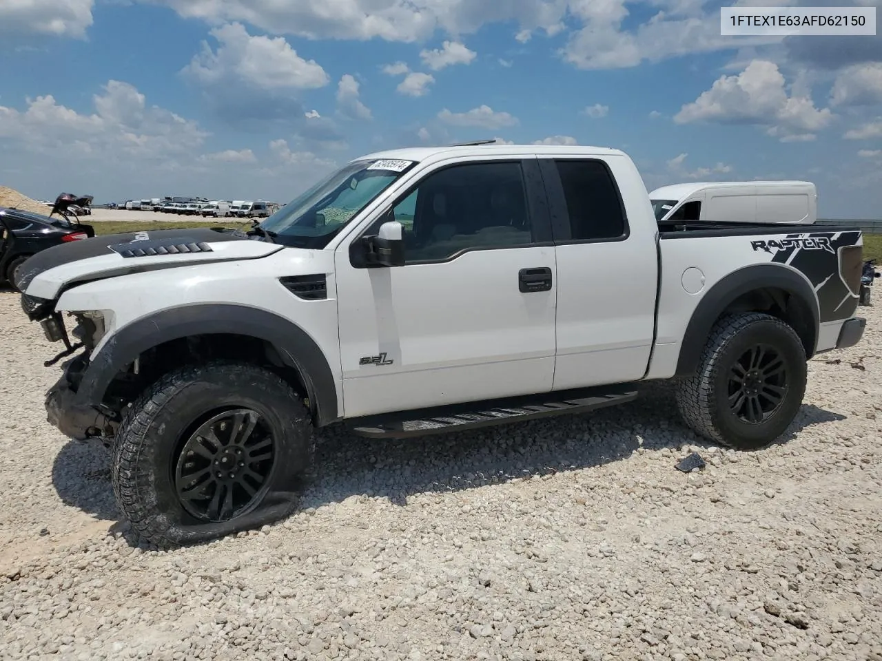 2010 Ford F150 Super Cab VIN: 1FTEX1E63AFD62150 Lot: 62485974