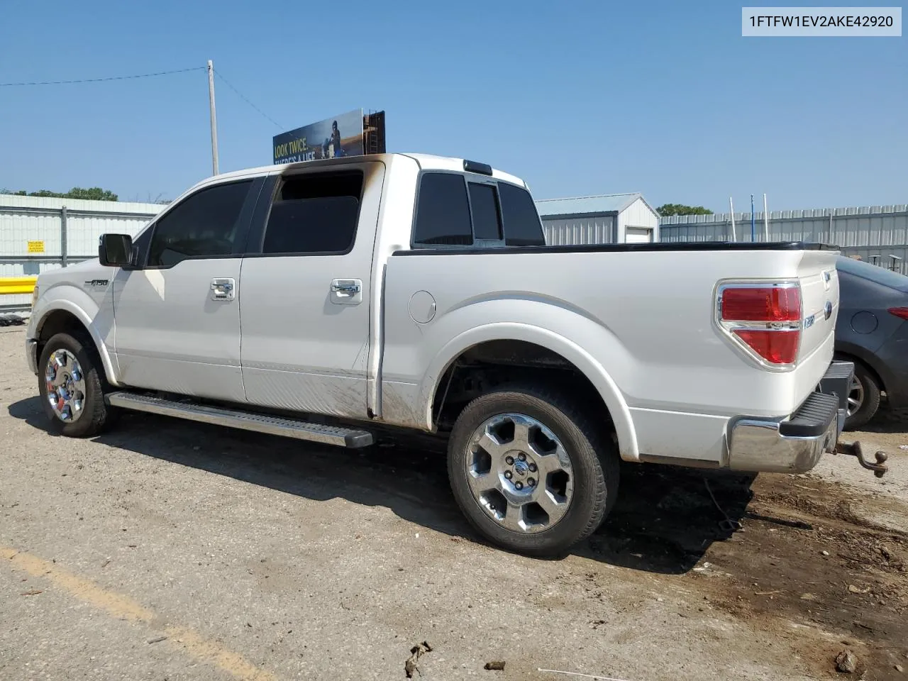 2010 Ford F150 Supercrew VIN: 1FTFW1EV2AKE42920 Lot: 62564054