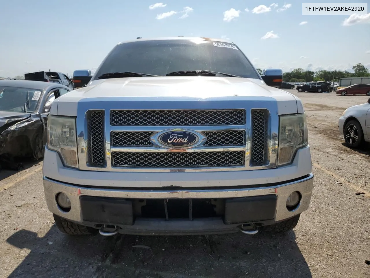 2010 Ford F150 Supercrew VIN: 1FTFW1EV2AKE42920 Lot: 62564054