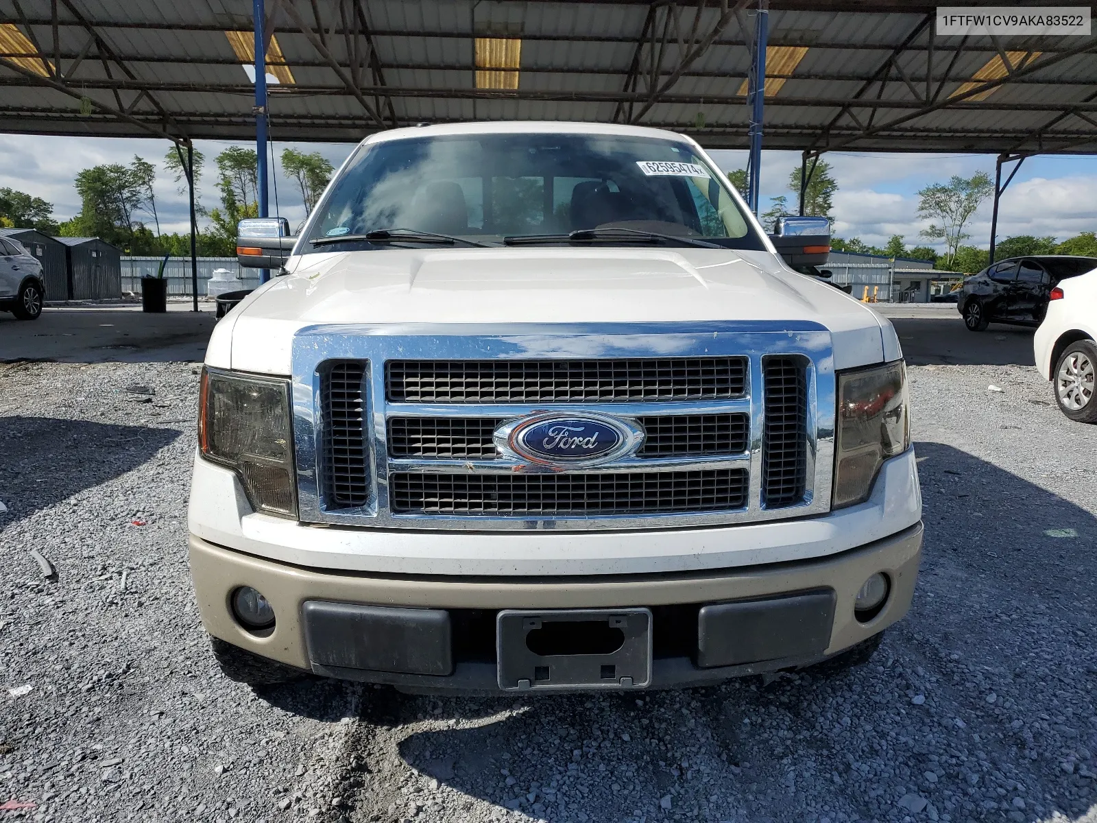 2010 Ford F150 Supercrew VIN: 1FTFW1CV9AKA83522 Lot: 62595474