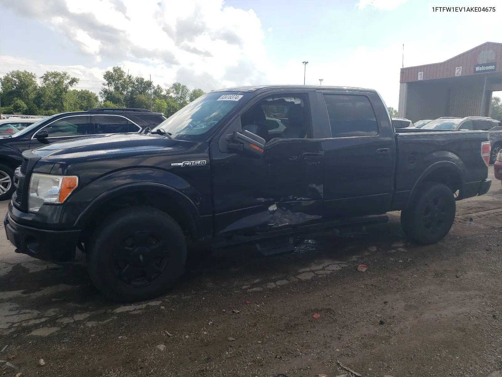 2010 Ford F150 Supercrew VIN: 1FTFW1EV1AKE04675 Lot: 63416374