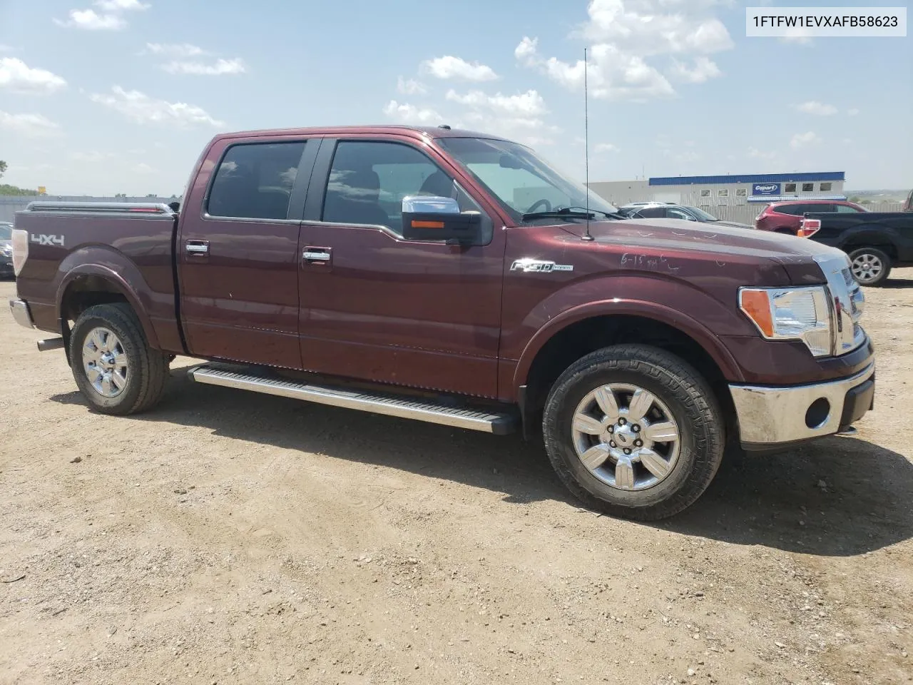 2010 Ford F150 Supercrew VIN: 1FTFW1EVXAFB58623 Lot: 63686394