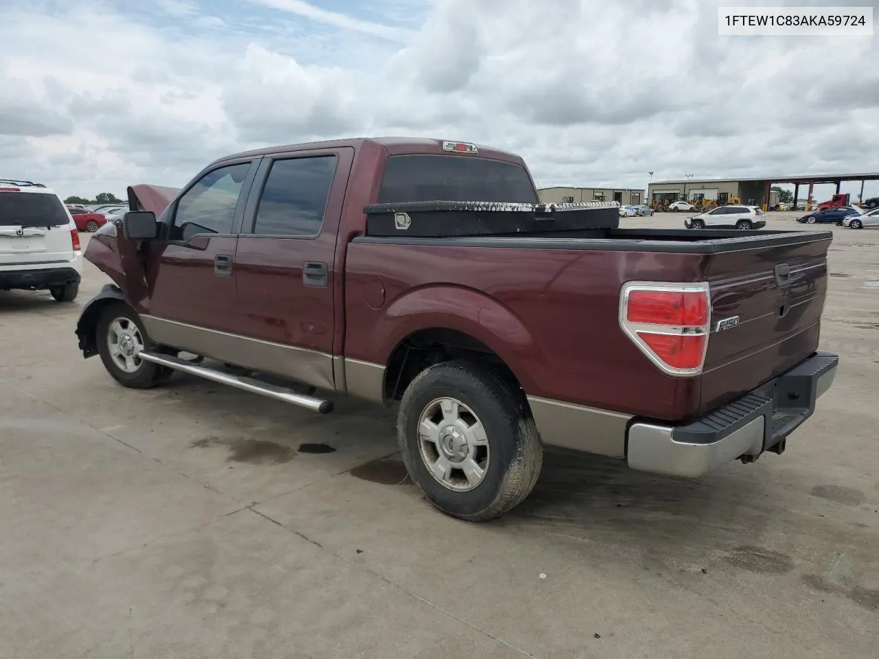 2010 Ford F150 Supercrew VIN: 1FTEW1C83AKA59724 Lot: 64428084