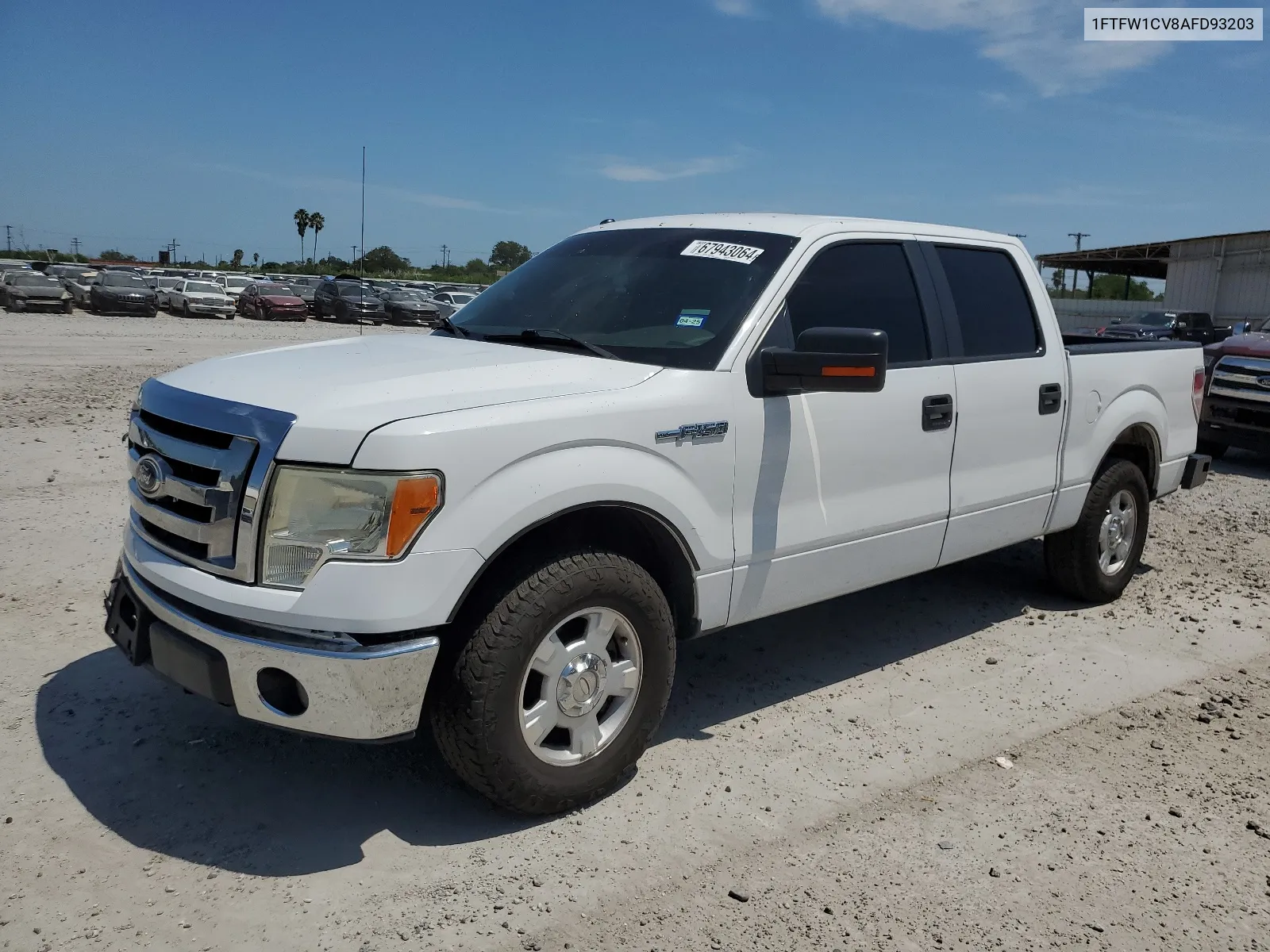 2010 Ford F150 Supercrew VIN: 1FTFW1CV8AFD93203 Lot: 67943064