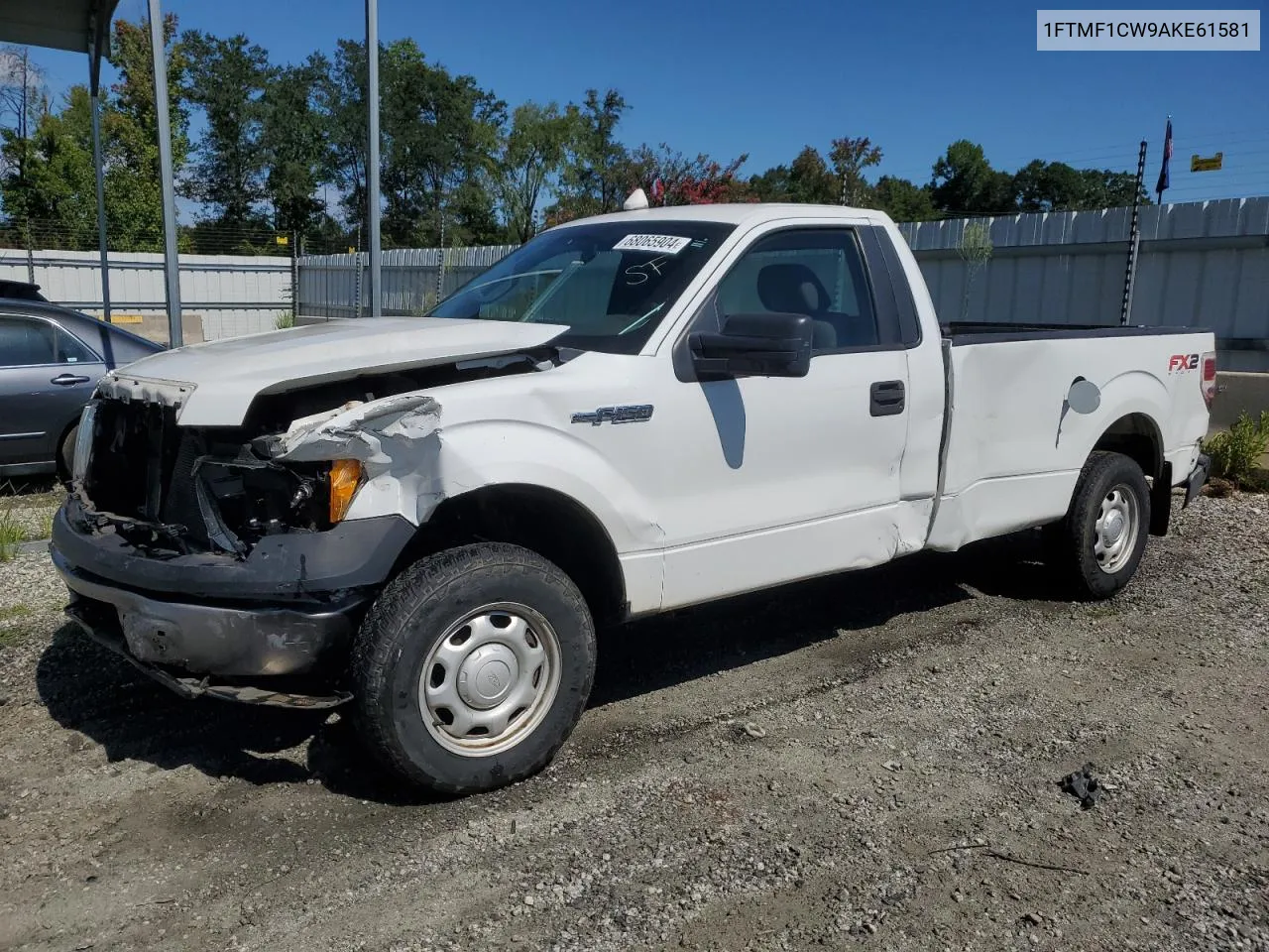 2010 Ford F150 VIN: 1FTMF1CW9AKE61581 Lot: 68065904