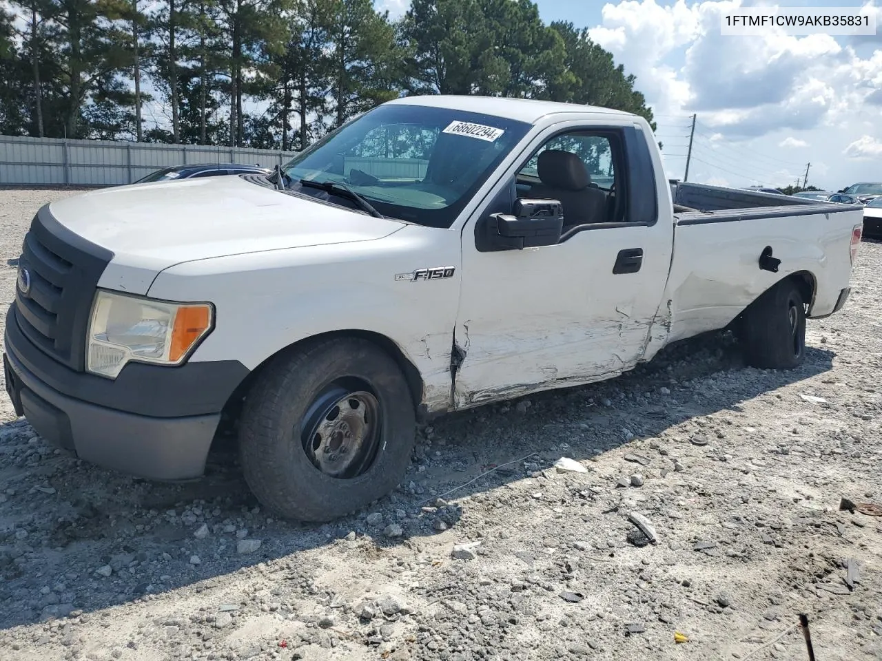 2010 Ford F150 VIN: 1FTMF1CW9AKB35831 Lot: 68602294