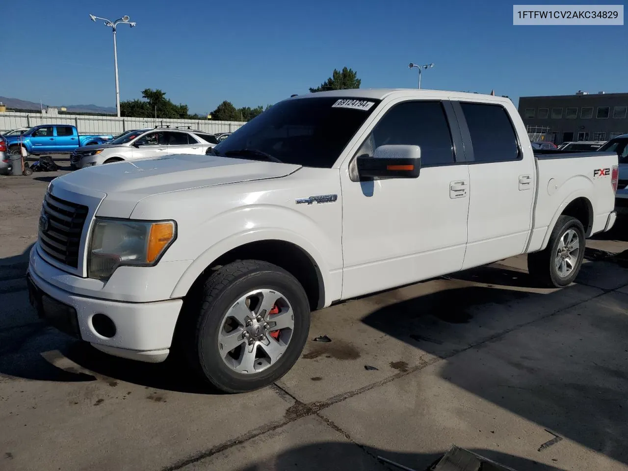 2010 Ford F150 Supercrew VIN: 1FTFW1CV2AKC34829 Lot: 69124794