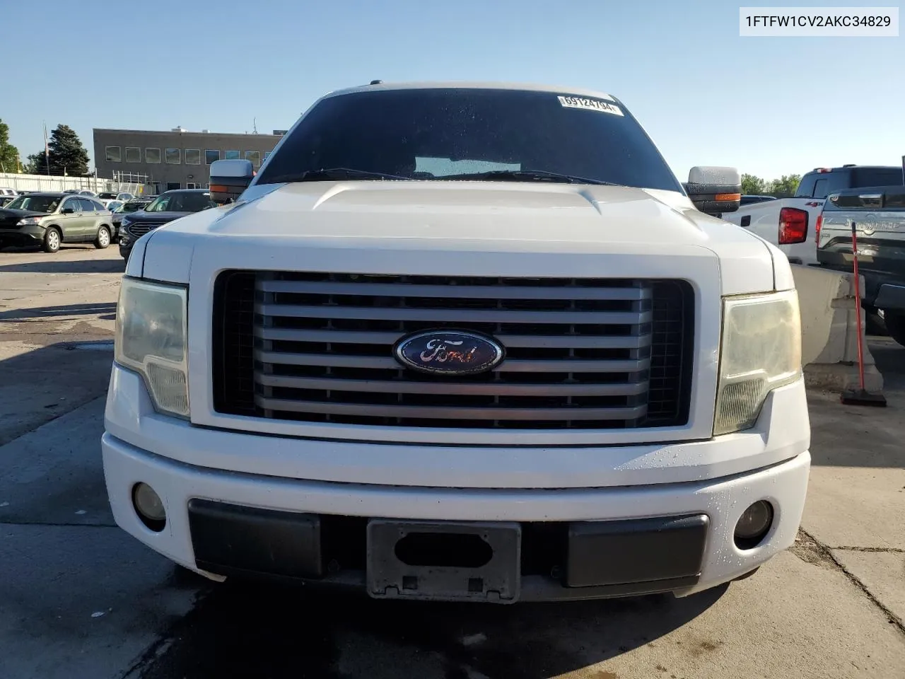 2010 Ford F150 Supercrew VIN: 1FTFW1CV2AKC34829 Lot: 69124794