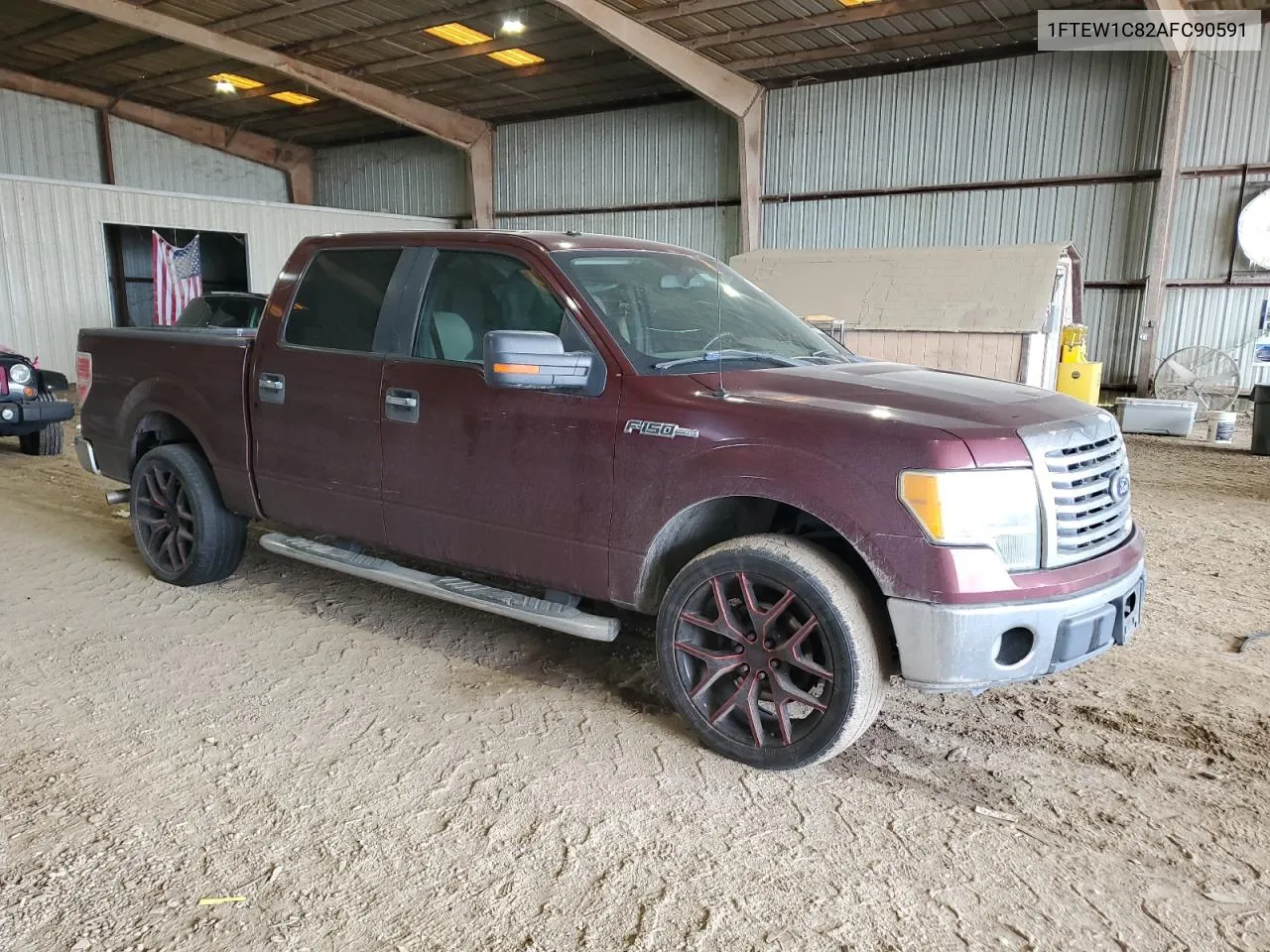 2010 Ford F150 Supercrew VIN: 1FTEW1C82AFC90591 Lot: 70007924