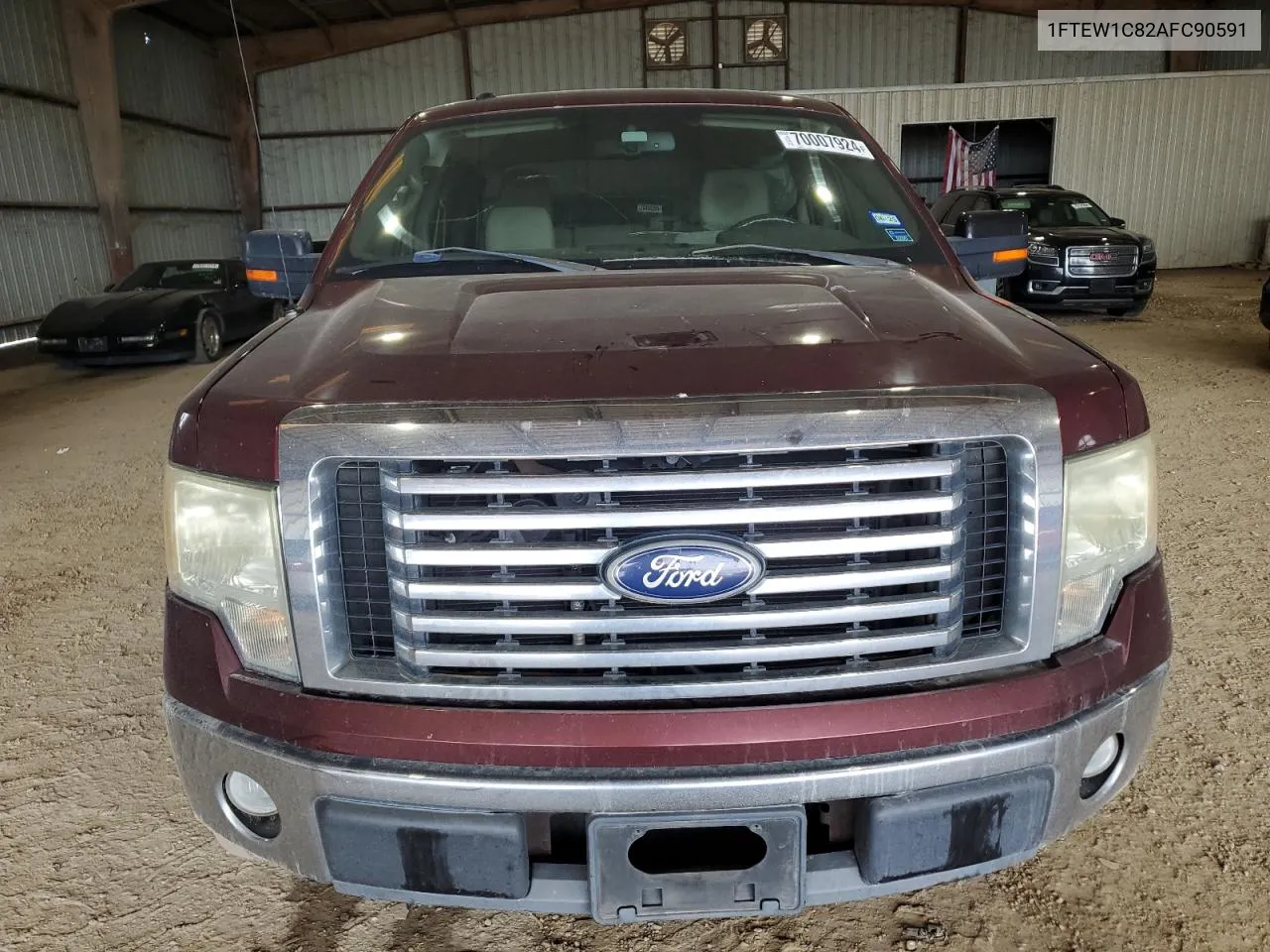 2010 Ford F150 Supercrew VIN: 1FTEW1C82AFC90591 Lot: 70007924