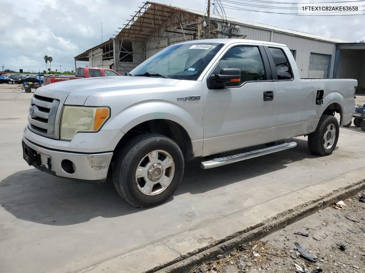 2010 Ford F150 Super Cab VIN: 1FTEX1C82AKE63658 Lot: 70204684