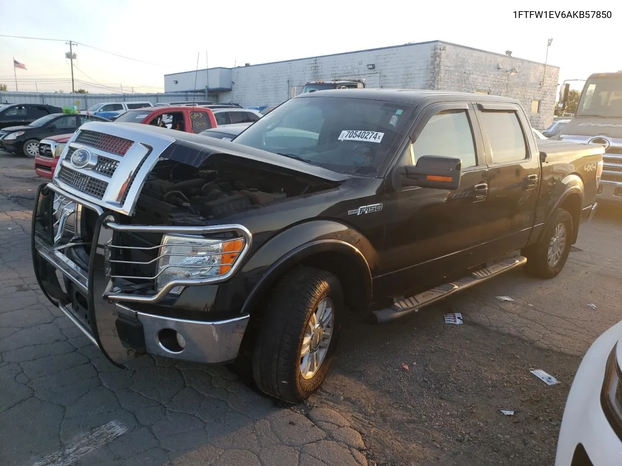 2010 Ford F150 Supercrew VIN: 1FTFW1EV6AKB57850 Lot: 70540274